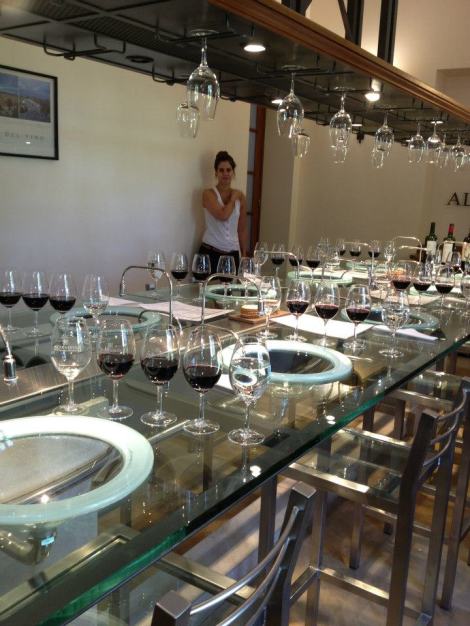 The professional tasting room at Alta Vista winery