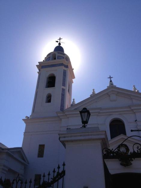 A church next to the Recoleta cemetery 