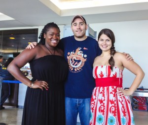 Maxi dress, braids, sundress (ignore the boy)