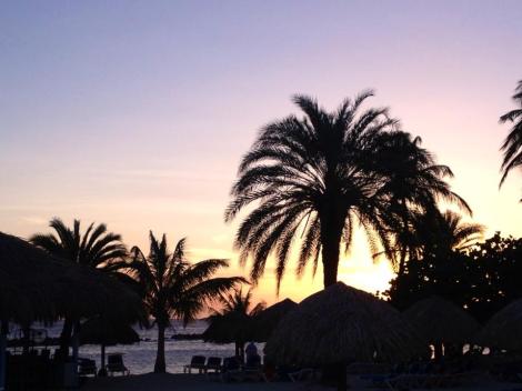 Sunset at the all inclusive Sunscape!