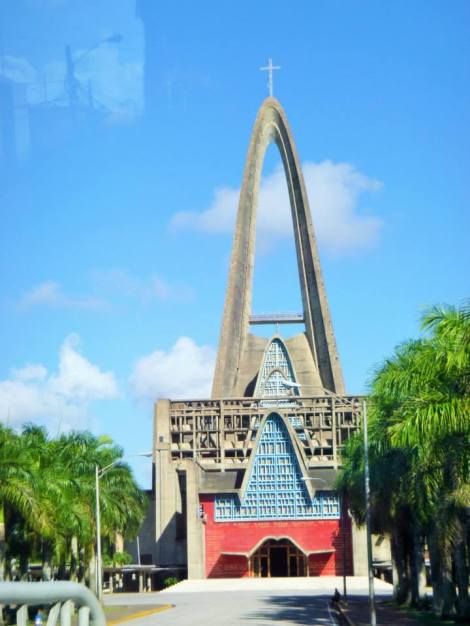 My friend Syeeda took this pic of Basílica Catedral Nuestra Señora de la Altagracia in Higuey from our tour bus