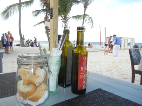 Our first meal in DR was right on the beach at Hurucan