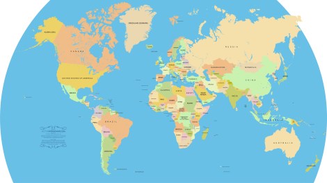 Where in the world could I go? Photo Cred http://www.vectorworldmap.com/vectormaps/vector-world-map-v2.2.jpg