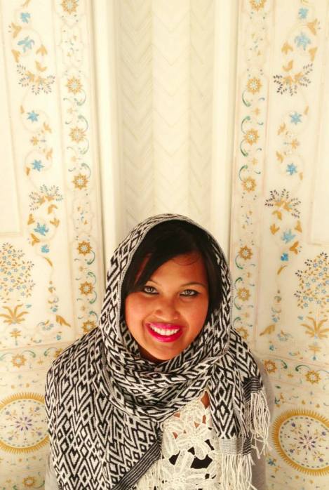 Visiting the Grand Mosque in Oman during the Eid Holiday.