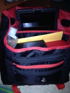 My Timbuk2 bag packed and ready for adventure!