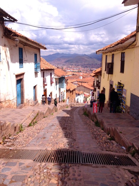 I took this pic outside of Loki hostel... at the top of a very steep hill!