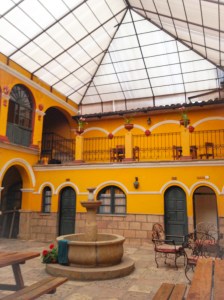 The lovely courtyard