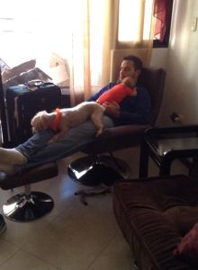 Just moved into their new apartment in Valencia