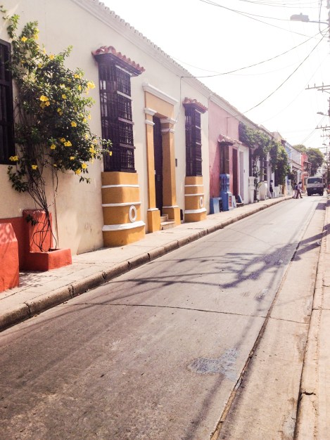 This is the street my hostel was on