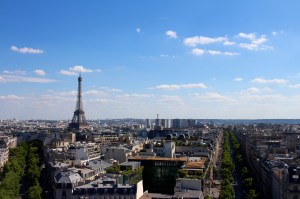 Just one of many gorgeous views from the top of the Arc de Triomphe