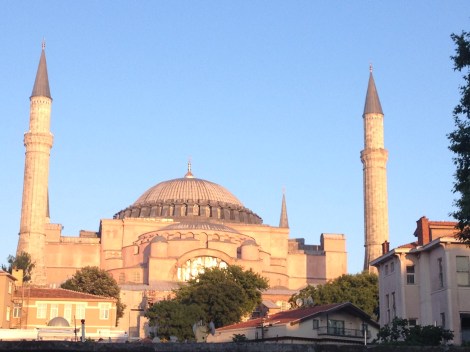 Just a block from my hostel is the gorgeous Aya Sofya