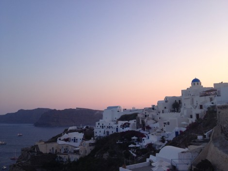 Sunset in Oia from a random restaurant