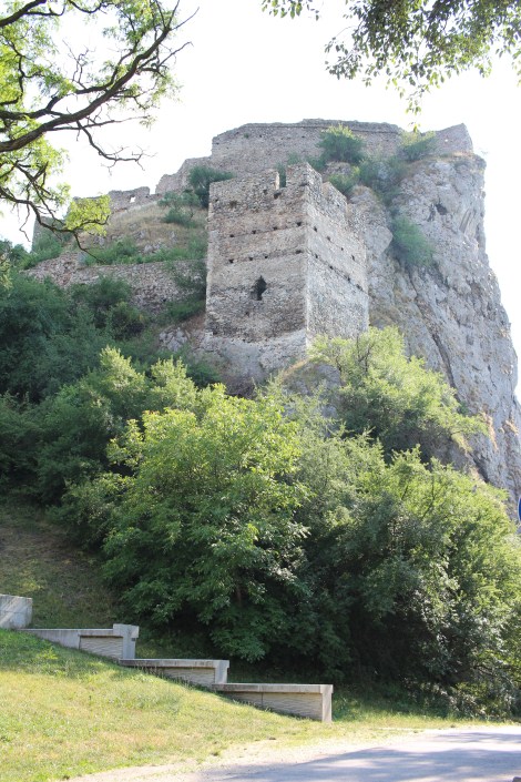 Devin Castle at about the place that we should have entered the ruins