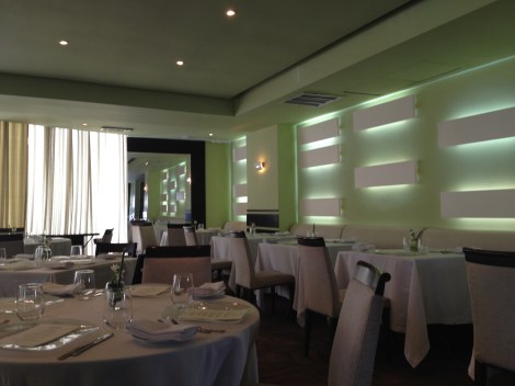 A view of the restaurant from our table