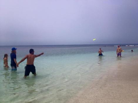 Frisbee at Playa Mero
