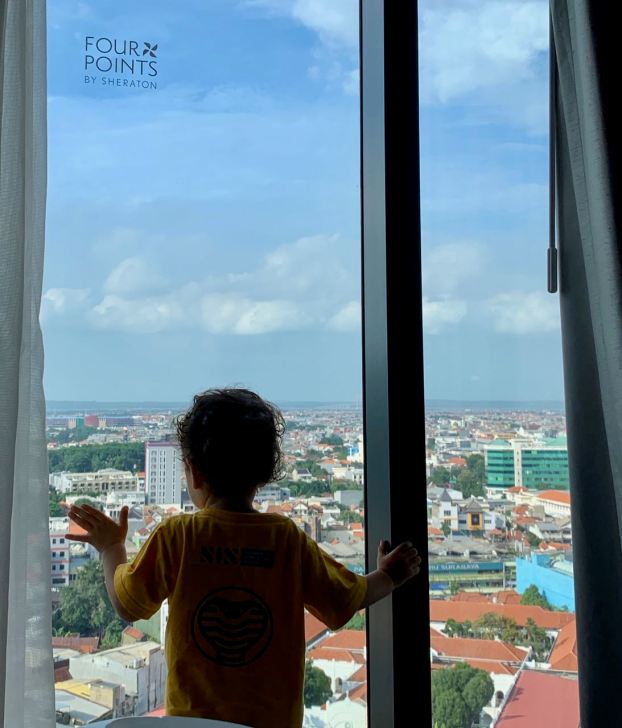 Looking out the window